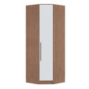 Ver imagem 2 de Guarda-Roupa Canto Oblíquo 1 Porta 100% MDF Requinte+ Marrom/Macadâmia/Branco Line
