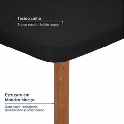 Kit Mesa de Jantar Tangará 95cm e 4 Cadeiras Pitanga CabeCasa MadeiraMadeira - 5
