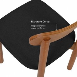 Kit Mesa de Jantar Tangará 95cm e 4 Cadeiras Pitanga CabeCasa MadeiraMadeira - 6