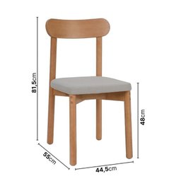 Kit Mesa de Jantar Tangará 130cm e 4 Cadeiras Pitanga Cabecasa Madeiramadeira - 3