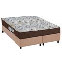 Ver imagem 1 de Cama Box Queen: Colchão Espuma Ortobom D45/EP Fort Tech ISO 150 + Base CRC Suede Clean(158x198)