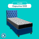 Ver imagem 4 de Conjunto Cama Box Azul Solteiro + Colchão D33 Iso100 Ortobom + Cabeceira