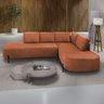 Sofá de Canto Luna Orgânico 265 Cm Veludo - 9