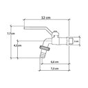 Ver imagem 7 de Torneira Para Jardim Esfera Design Atraente 9130 1/2 Rainha Metais