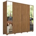 Ver imagem 1 de Guarda Roupa Casal com Pés 6 Portas 2 com Espelhos 6 Gavetas Atrice D02 Amendola Touch - Mpozenato