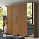 Ver imagem 2 de Guarda Roupa Casal com Pés 6 Portas 2 com Espelhos 6 Gavetas Atrice D02 Amendola Touch - Mpozenato
