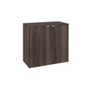 Ver imagem 3 de Armário Baixo com 2 Portas 75x80x42cm Marrom/Nogal/Branco