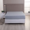 Ver imagem 2 de Lençol Avulso Queen Malha 100% Algodão c/ Elastico Cinza