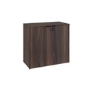Ver imagem 3 de Armário Baixo com 2 Portas 75x80x42cm Marrom/Nogal/Preto