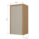 Ver imagem 2 de Armário Aéreo 1 Porta Nesher Condessa 40cm 100 MDF