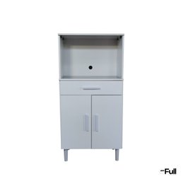 Balcão Armário Organizador Microondas e Forno Duplo Branco - 6