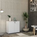 Ver imagem 7 de Armário Baixo com 2 Portas 75x80x42cm Branco/Chess