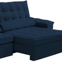 Ver mais imagens de Sofá Retrátil Reclinável para Sala 4 Lugares 290cm Maresi F04 Veludo Azul - Lyam Decor