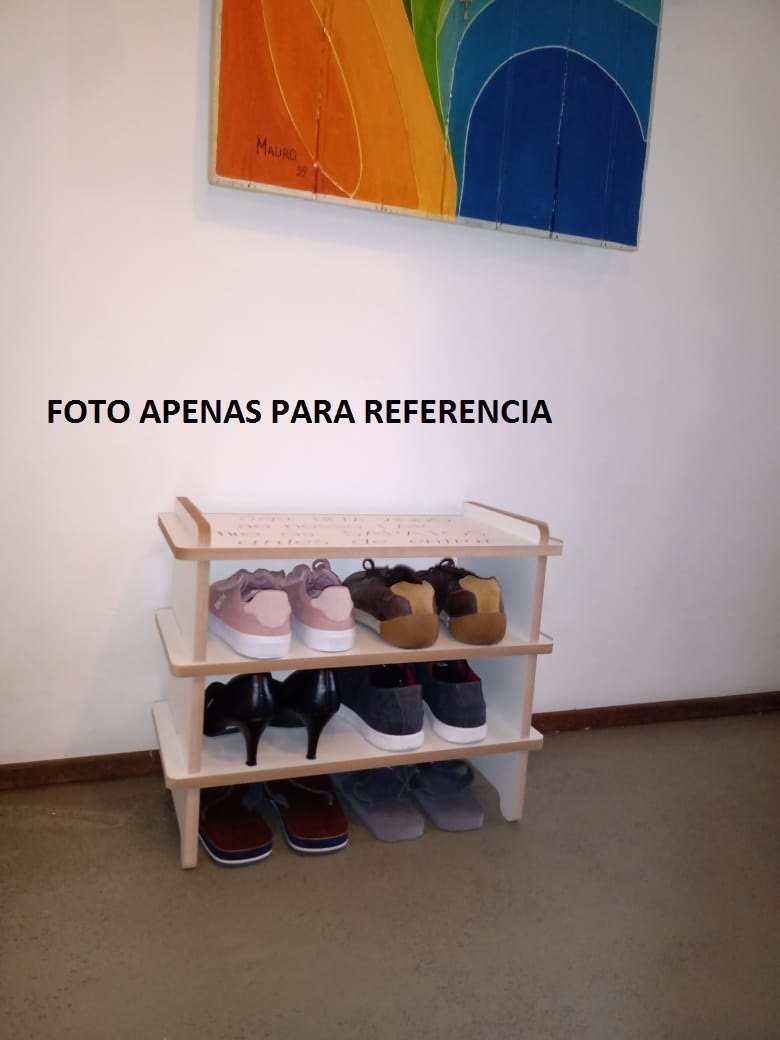 Organizador de Sapatos Multiuso Branca 4a6 Pares MDF ILLEGNO - 5