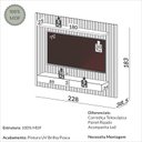Ver imagem 6 de Painel para Tv até 75 Polegadas 2 Gavetas com Led 228cm Ripado Freijó/off White - Dalla Costa