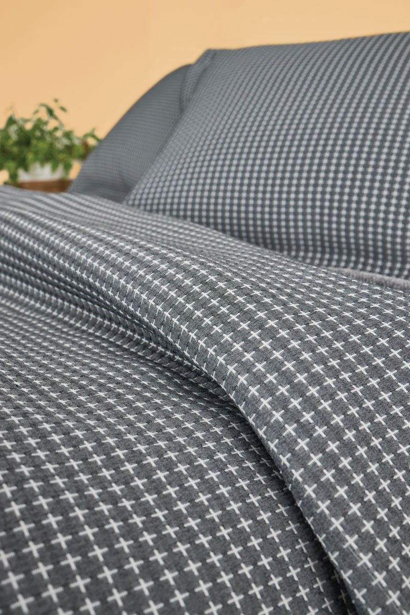 COBRELEITO CASAL DUPLA FACE JACQUARD TRAMA ACONCHEGANTE