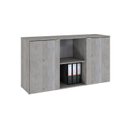Ver imagem 3 de Armário Baixo com 2 Portas e Nicho 75x135x42cm Branco/Snow