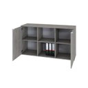 Ver imagem 2 de Armário Baixo com 2 Portas e Nicho 75x135x42cm Branco/Snow