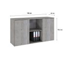 Ver imagem 4 de Armário Baixo com 2 Portas e Nicho 75x135x42cm Branco/Snow