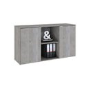 Ver imagem 5 de Armário Baixo com 2 Portas e Nicho 75x135x42cm Branco/Snow