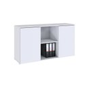 Ver imagem 3 de Armário Baixo com 2 Portas e Nicho 75x135x42cm Branco/Chess