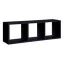 Ver imagem 2 de Nicho Prat-k Triplo Decorativo Multiuso de Parede Suporta até 10kg - Preto