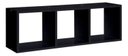 Ver imagem 2 de Nicho Prat-k Triplo Decorativo Multiuso de Parede Suporta até 10kg - Preto