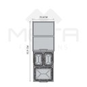 Ver imagem 7 de Lixeira Wasteboy Embutir Tripla 30 Litros 03 Cestos Hfele