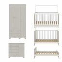Ver imagem 7 de Quarto de Bebê Completo com Berço Americano 3 em 1 p/Colchão 130x70cm Dengo Multimóveis MP4592