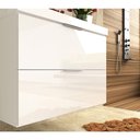 Ver mais imagens de Armário Balcão Gabinete Para Banheiro 80cm Com 03 Gavetas Pietra B06 Branco Brilho - Lyam Decor