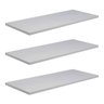 Kit 3 Prateleiras Flutuantes Mdf 15mm Branco 60 X 20cm:branco - 1