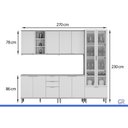 Ver imagem 3 de Cozinha Modulada 5 Peças 10 Portas Bless CZ667 Off Linea