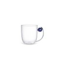 Ver imagem 2 de Conjunto 4 Xícaras em Vidro Borossilicato com Alça Esfera Azul 460ml UB2008 Btc