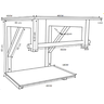 GABINETE DE VIDRO VERDE 40CM AC COM CUBA QUADRADA - 6