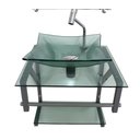 Ver imagem 3 de GABINETE DE VIDRO VERDE 40CM AC COM CUBA QUADRADA