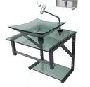 Ver imagem 1 de GABINETE DE VIDRO VERDE 40CM AC COM CUBA QUADRADA