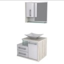 Ver imagem 2 de Conjunto Balcão C-cuba L38 e Espelheira Legno 650 Branco Chess C-preto Ônix Branco Chess C-snow