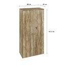 Ver imagem 4 de Armário Alto Fechado com 2 Portas 161,5cm X 80cm X 42cm