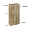 Armário Alto Fechado com 2 Portas 161,5cm X 80cm X 42cm - 6
