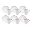 Ver imagem 2 de Kit 6 Xícaras de Capuccino com Pires Tramontina Paola em Porcelana 200 ml