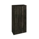 Ver imagem 3 de Armário Alto Fechado com 2 Portas 161,5x80x42cm Marrom/Carvalho Escuro/Preto