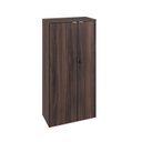 Ver imagem 3 de Armário Alto Fechado com 2 Portas 161,5x80x42cm Marrom/Nogal/Branco