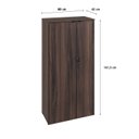 Ver imagem 4 de Armário Alto Fechado com 2 Portas 161,5x80x42cm Marrom/Nogal/Preto