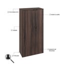 Ver imagem 6 de Armário Alto Fechado com 2 Portas 161,5x80x42cm