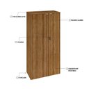 Ver imagem 6 de Armário Alto Fechado com 2 Portas 161,5x80x42cm