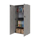 Ver imagem 2 de Armário Alto Fechado com 2 Portas 161,5x80x42cm Branco/Snow