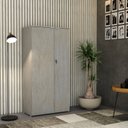 Ver imagem 7 de Armário Alto Fechado com 2 Portas 161,5x80x42cm Branco/Snow