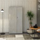 Ver imagem 1 de Armário Alto Fechado com 2 Portas 161,5x80x42cm Branco/Snow