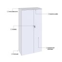 Ver imagem 6 de Armário Alto Fechado com 2 Portas 161,5x80x42cm