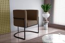Ver imagem 2 de Poltrona Decorativa Cadeira Veludo Matrix Cairo Sala Recepção Base
